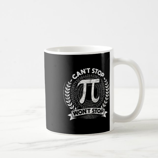 Taza De Café Divertido Día Pi Math Geek Science celebra Día Pi (Derecha)