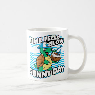 Taza De Café Divertido día soleado de tortuga