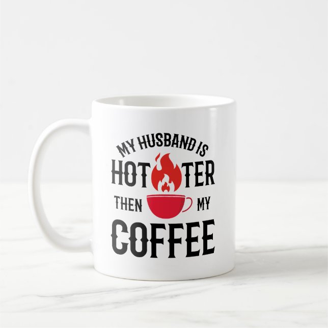 Taza De Café Divertido dicho para parejas recién casadas (Izquierda)
