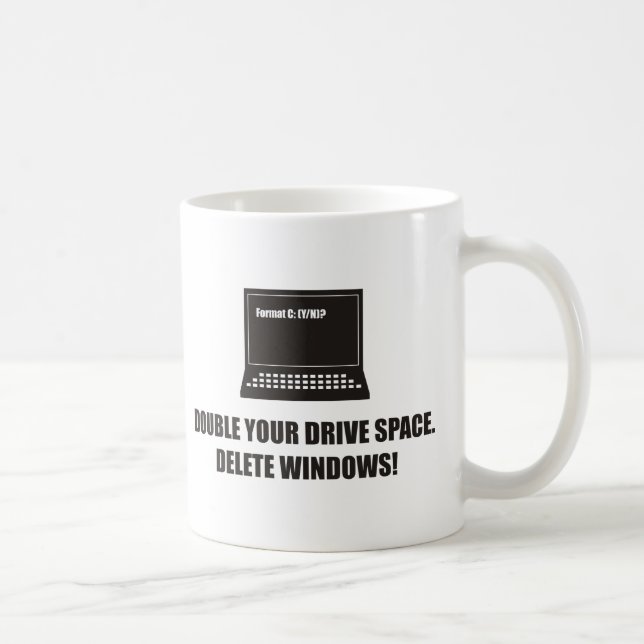 Taza De Café Divertido - doble su espacio de la impulsión. (Derecha)