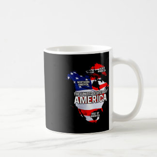 Taza De Café Divertido Donald Trump Bandera estadounidense Cana