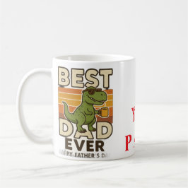 Taza De Café Divertido Dragón papá. - Mejor Papá. Papá