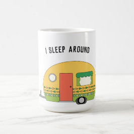 Taza De Café Divertido duermo alrededor de RV Latte Mug