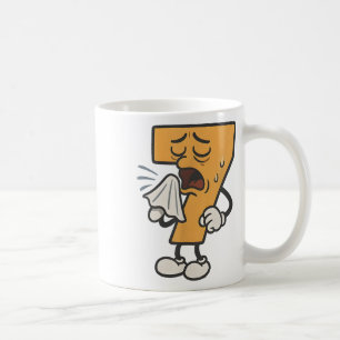 Taza De Café Divertido Enfermo Siete 67 Para Juego De Palabras
