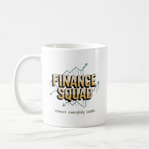 Taza De Café Divertido Equipo de Finanzas Personalizado