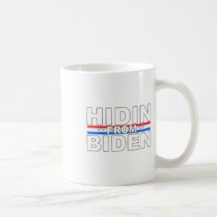 Taza De Café Divertido Escondimiento De Biden - Anti Joe - Trum