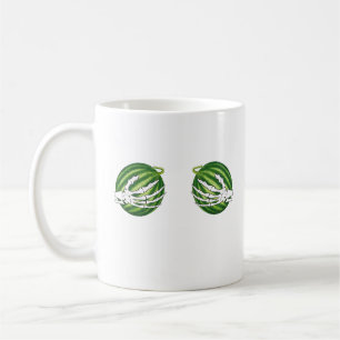 Taza De Café Divertido esqueleto de Halloween Manos sosteniendo