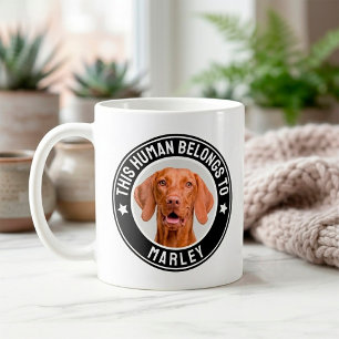 Taza De Café Divertido Esta persona pertenece a Nombre de masco