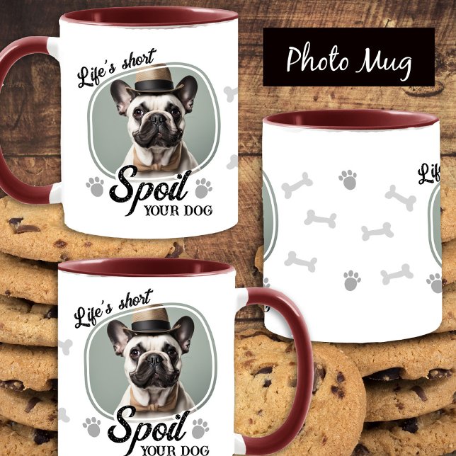 Taza De Café Divertido estropeo tu foto de perro (Subido por el creador)