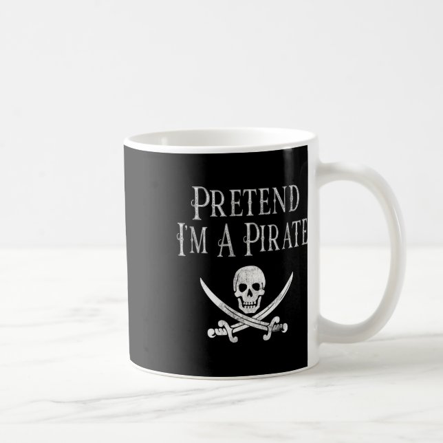 Taza De Café Divertido finge que soy un perezoso perezoso disfr (Derecha)