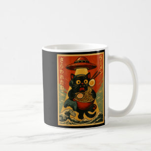 Taza De Café Divertido Gato Jugador de Videojuegos Retro Ramen