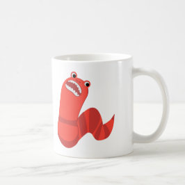 Taza De Café Divertido gusano mongol de muerte Personalizado