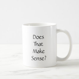 Taza De Café Divertido hace que hace cita del sentido