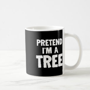 Taza De Café Divertido Halloween finge que soy un árbol