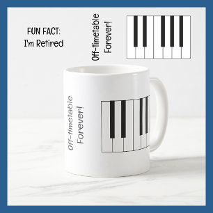 Taza De Café Divertido hecho, soy profesor de música retirado P