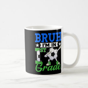 Taza De Café Divertido Hermano Estoy En Fútbol De 1er Grado Ck
