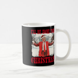 Taza De Café Divertido Humorístico Vintage Trump Estaré En Casa