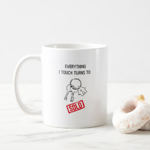 Taza De Café Divertido inmobiliario Dealer Mug - Vendido!