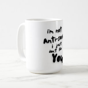 Taza De Café Divertido Introvertido diciendo