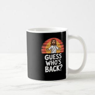 Taza De Café Divertido Jesús Cristiano Pascua Domingo Adivina q