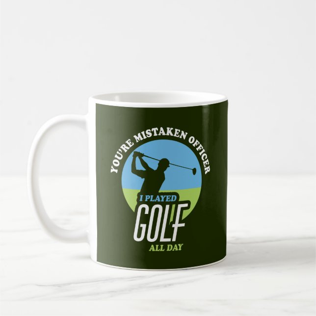 Taza De Café Divertido Juego De Golf Para Los Golfistas (Izquierda)