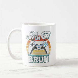Taza De Café Divertido Juego Seis Siete 67 Bruh Chico Jugador p