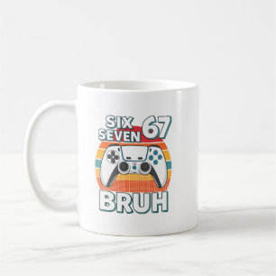 Taza De Café Divertido Juego Seis Siete 67 Bruh Gamer Chico par