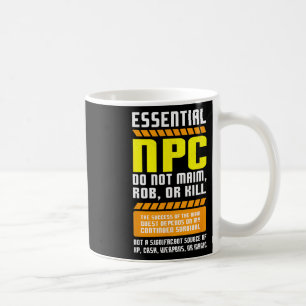 Taza De Café Divertido Jugador Esencial de NPC y Personaje No J