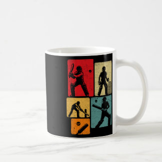 Taza De Café Divertido jugando cricket vintage jugador de crick