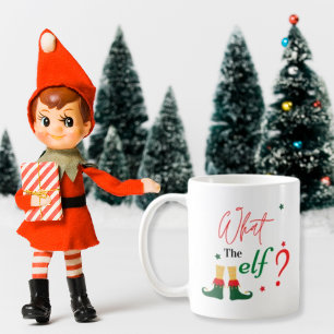 Taza De Café Divertido Lindo Qué relleno de calcetín de Navidad