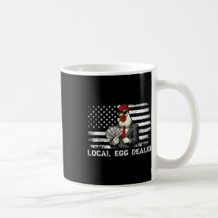 Taza De Café Divertido local de huevos Dealer Bandera Americana
