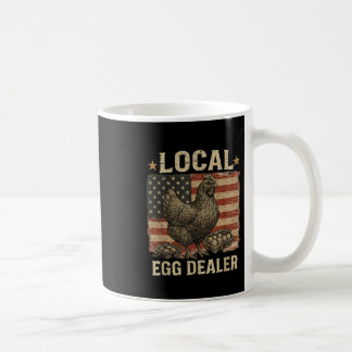 Taza De Café Divertido local de huevos Dealer Bandera Americana