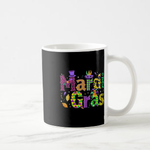 Taza De Café Divertido Mardi Gras Disfraz Jester Gorra Nueva Or