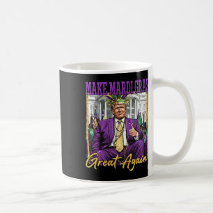 Taza De Café Divertido Mardi Gras Trump 2026 Martes de Carnaval