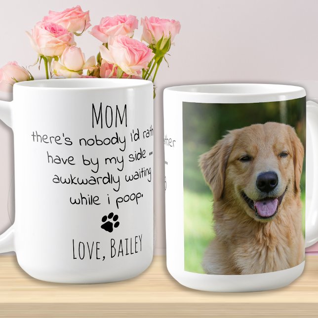 Taza De Café Divertido Mascota personalizado foto madre de perr (Subido por el creador)