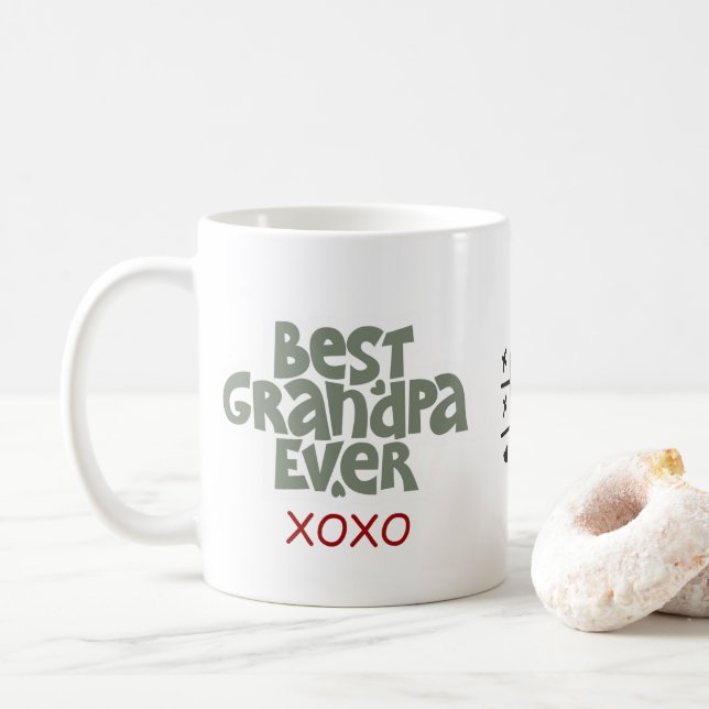Taza De Café Divertido mejor abuelo jamás café Mug (Con donut)