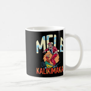 Taza De Café Divertido Mele Kalikimaka Navidad Hawaiana Surf S