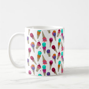 Taza De Café Divertido Melty verano Gótico Skull Helado Crema r