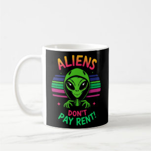 Taza De Café Divertido meme de Alien "Los extranjeros no pagan 
