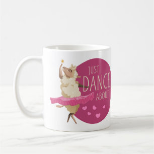 Taza De Café Divertido mensaje de oveja - Solamente baile acerc