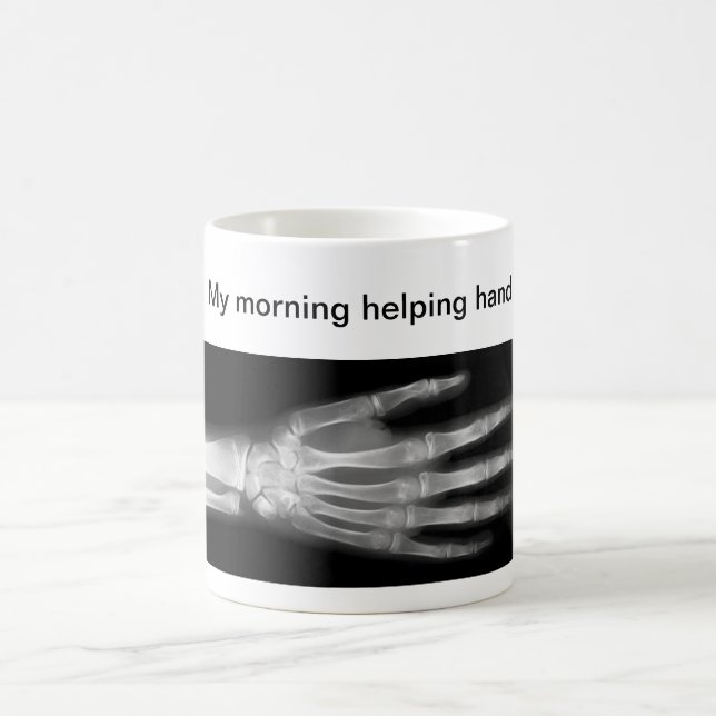 Taza De Café Divertido "mi mano amiga de la mañana " (Centro)
