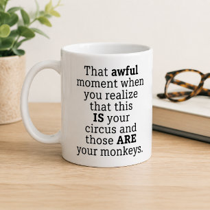 Taza de café divertido momento horrible regalo hum