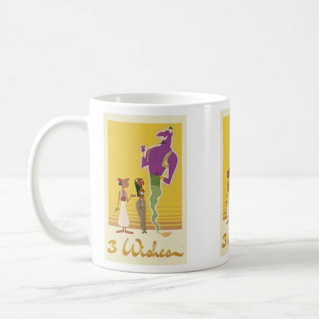 Taza De Café Divertido morado con el genio del Personalizado am (Izquierda)