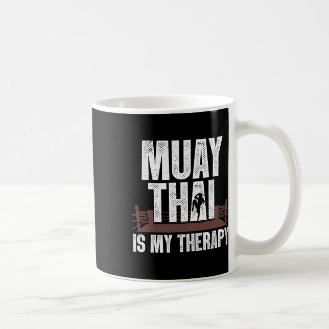 Taza De Café Divertido Muay Thai Design Para Hombres Las Mujere (Derecha)