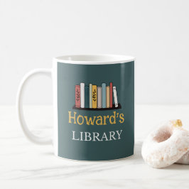 Taza De Café ¡DIVERTIDO! Mug - Biblioteca - Personalizada - Aña