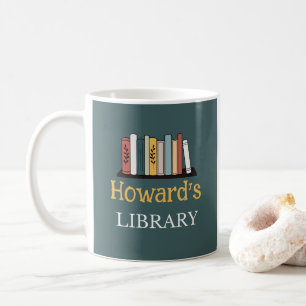 Taza De Café ¡DIVERTIDO! Mug - Biblioteca - Personalizada - Aña