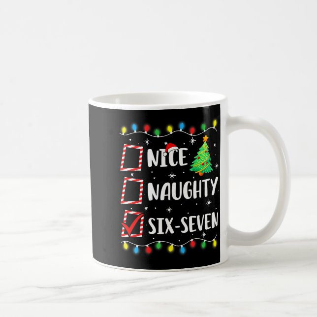 Taza De Café Divertido Navidad 67 Seis Siete Meme (Derecha)
