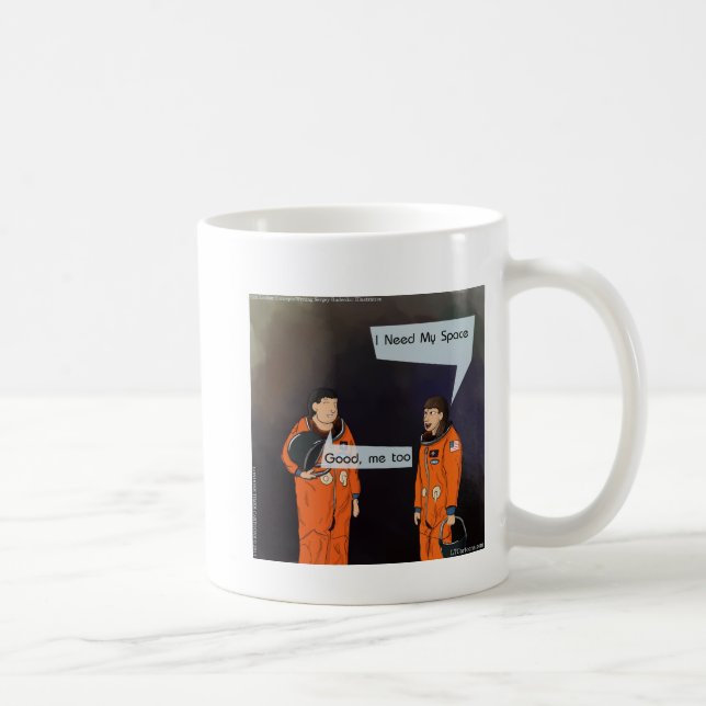 Taza De Café Divertido Necesito Mi Espacio (Derecha)