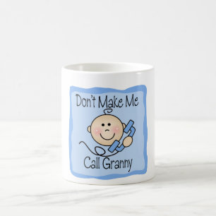 Taza De Café Divertido no me haga a la abuelita de la llamada