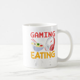 Taza De Café Divertido no te oigo que estoy jugando y comiendo